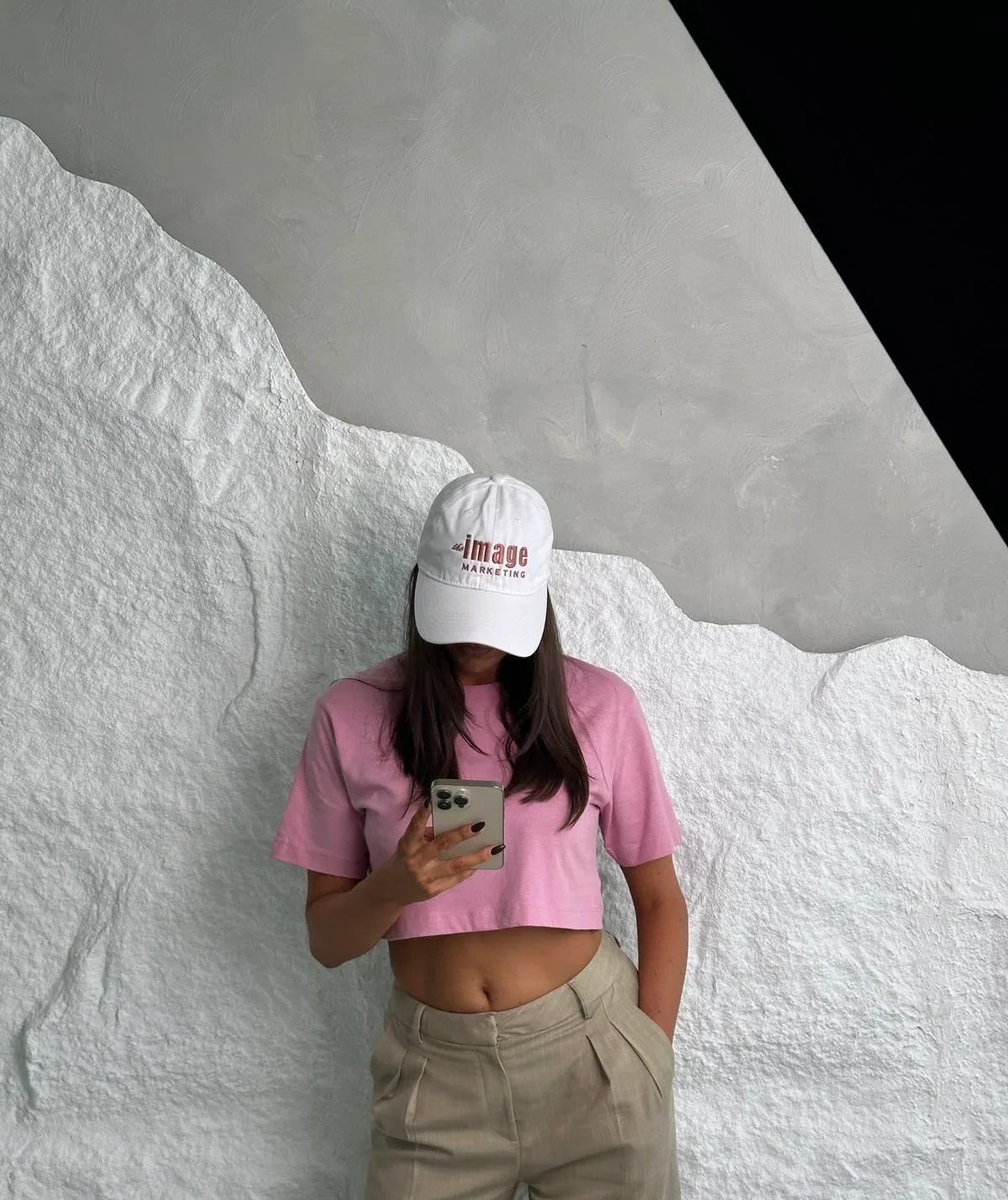 Branded embroidered cap